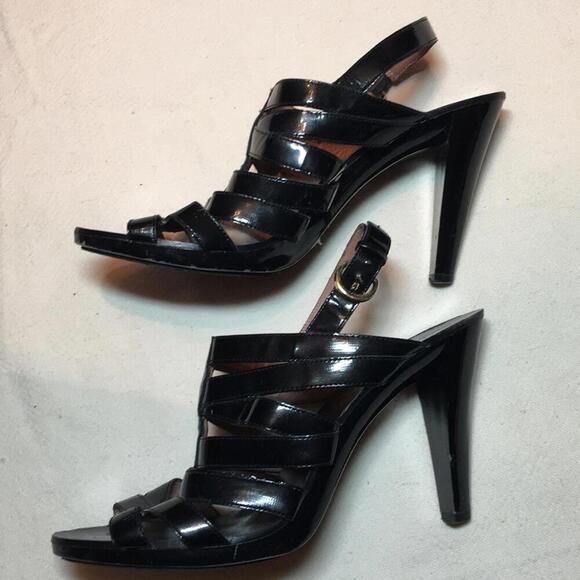 Banana Republic Shoes - Banana Republic Black Strappy Heels Sz 7.5 shoes